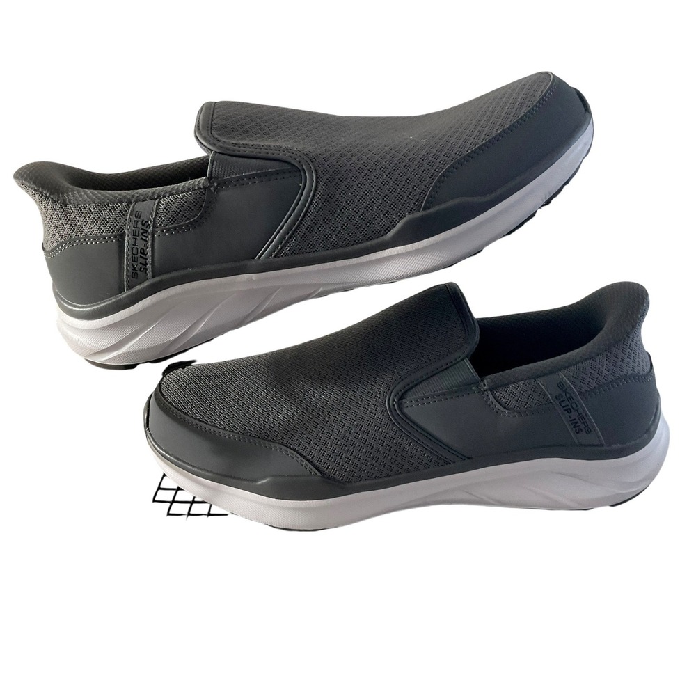Skechers Hands Free Slip-ins Relaxed Fit Mens Grey Sneakers 233103 Size 10 - Picture 3 of 11